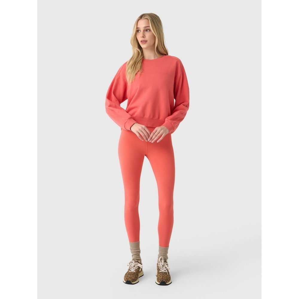 NWT Vuori Women's Sedona Seams Crew XS Bright Coral VW2068 - Picture 5 of 12